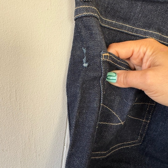 3X1 NYC Joni Straight Wide Leg Dark Wash High Rise Jeans 4W 24 Three By One - Picture 6 of 8